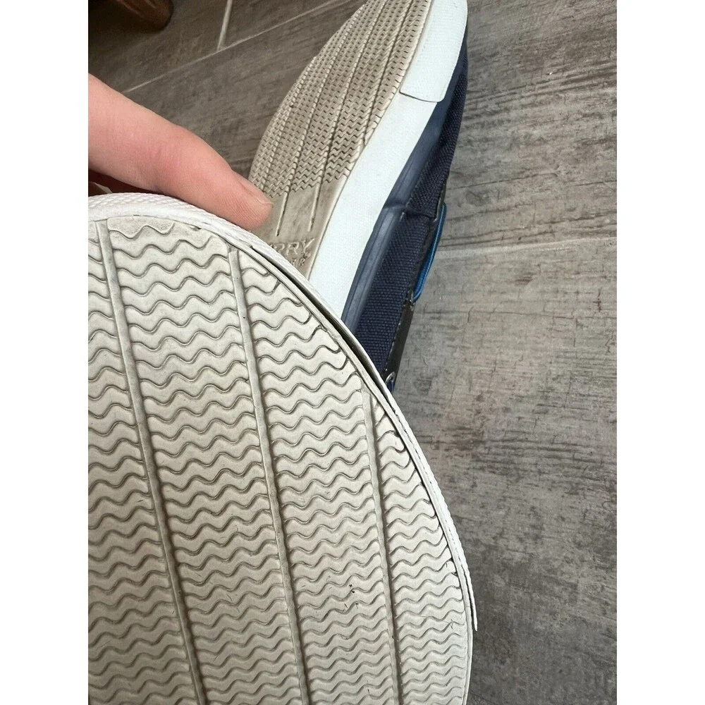 Sperry Top-Sider Men's Size 13 M Bahama 2-Eye Navy Blue Boat Shoes STS13135
